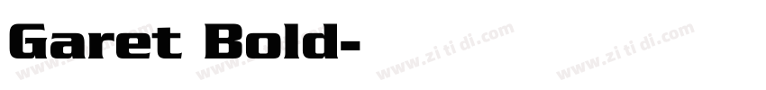 Garet Bold字体转换